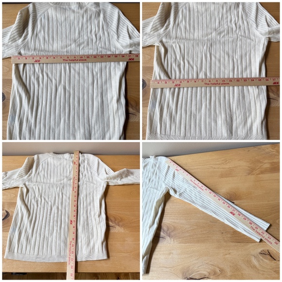 J MCLAUGHLIN SWEATER MERINO WOOL CASHMERE CREWNECK WIDE RIBBED LUXURY PREPPY S - Picture 9 of 9